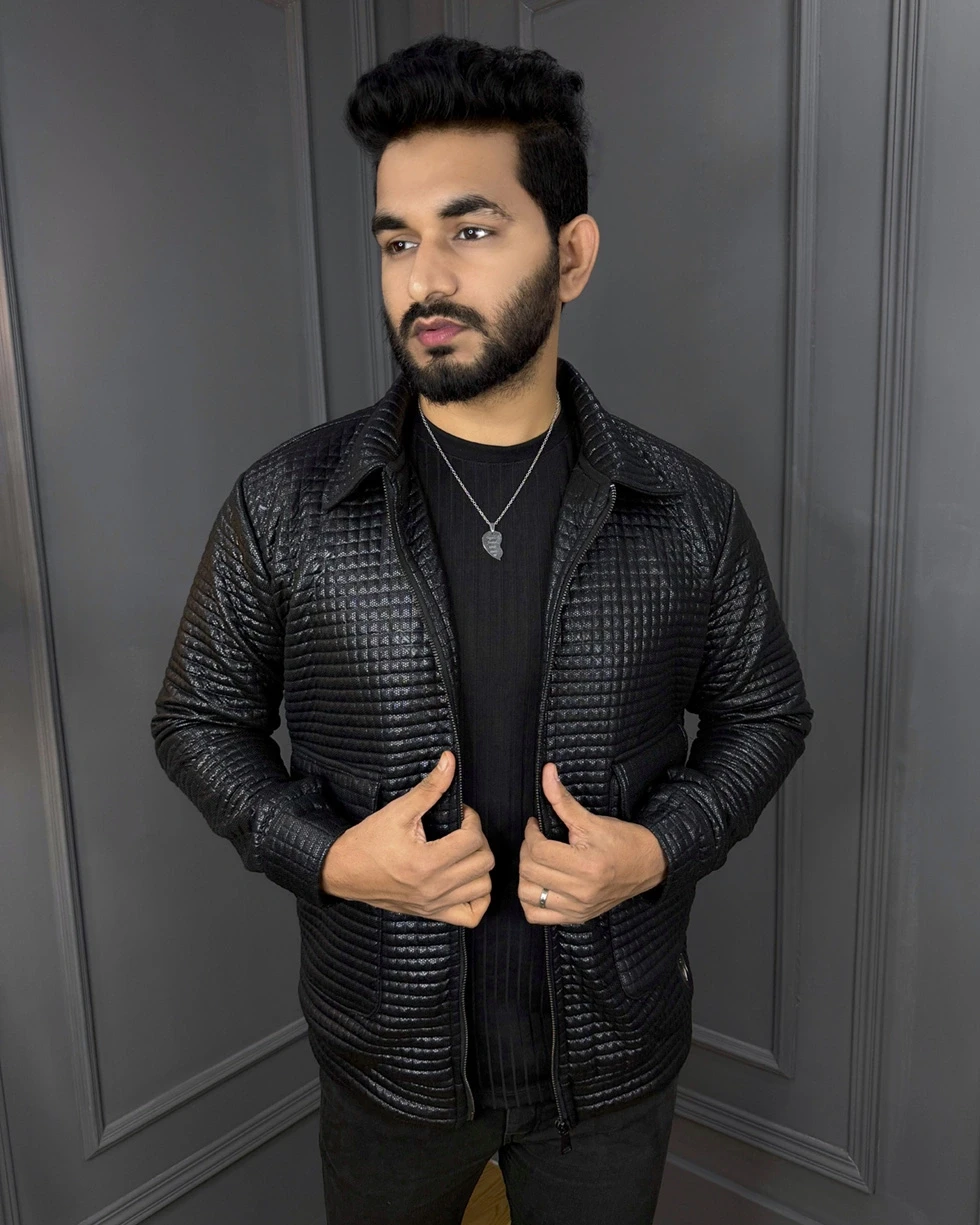 Premium Quality China Sponge Leather Zipper Jacket